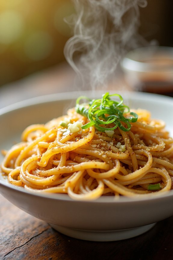 aromatic asian noodle preparation