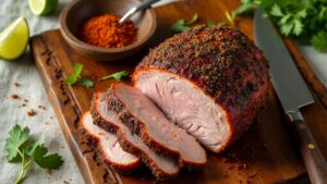 caribbean flavored pork roast
