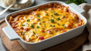 corned beef noodle casserole