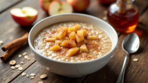 cozy warm apple porridge