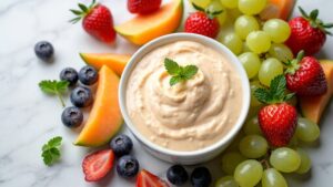 delicious creamy fruit dip
