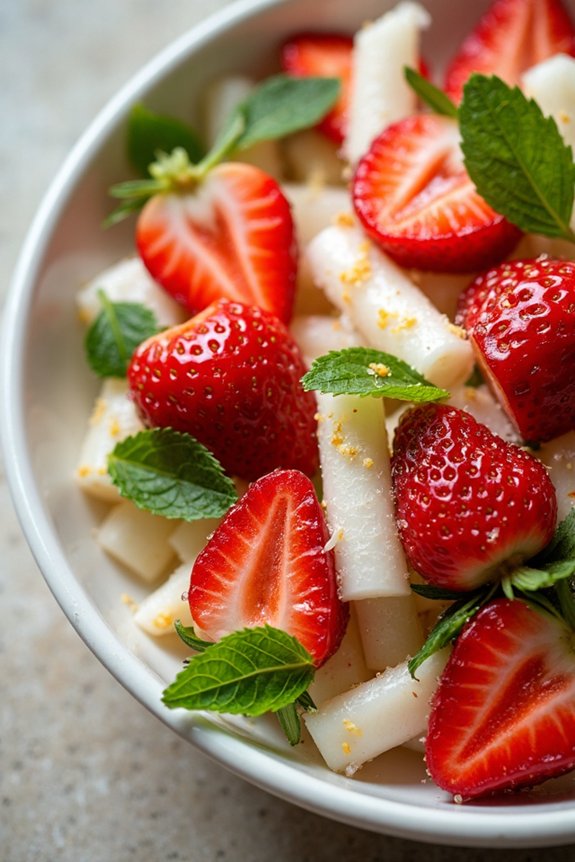 fresh salad with dressing