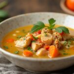 homemade chicken soup stock