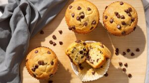 delicious homemade chocolate muffins