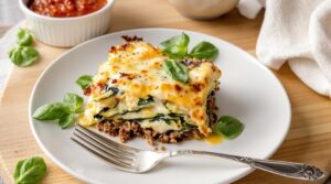 low carb turkey spinach lasagna