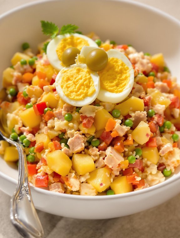 spanish potato salad assembly